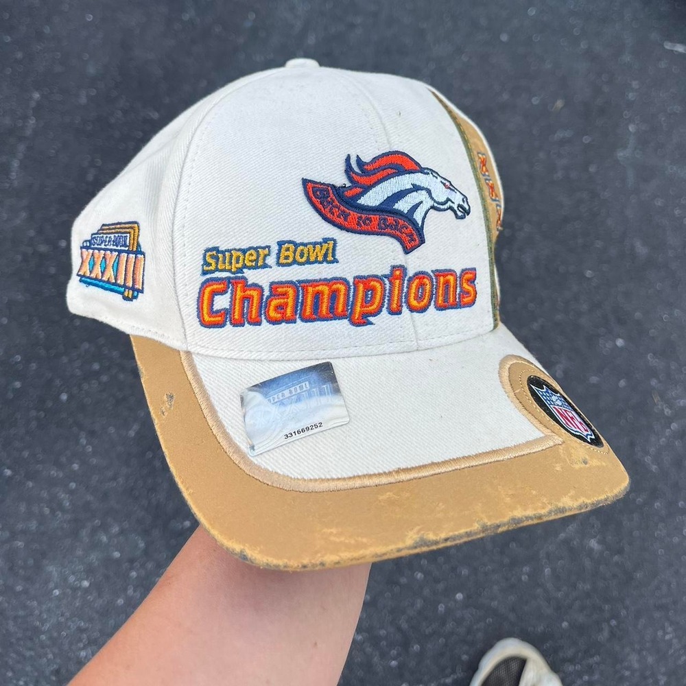 1999 Denver Broncos Super Bowl Champions logo athletic Hat